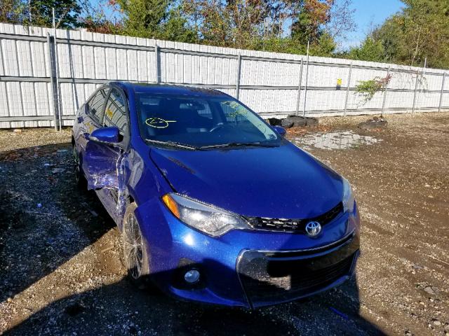 2T1BURHE5EC212200 - 2014 TOYOTA COROLLA L BLUE photo 1