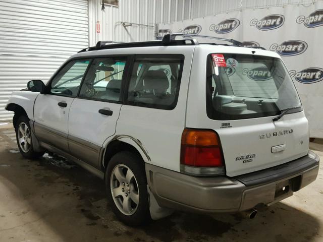 JF1SF6550XH727705 - 1999 SUBARU FORESTER S WHITE photo 3