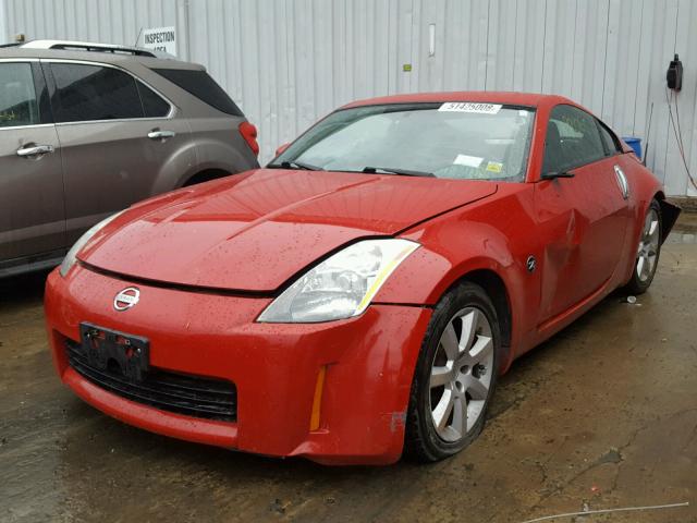 JN1AZ34EX5M655111 - 2005 NISSAN 350Z COUPE RED photo 2