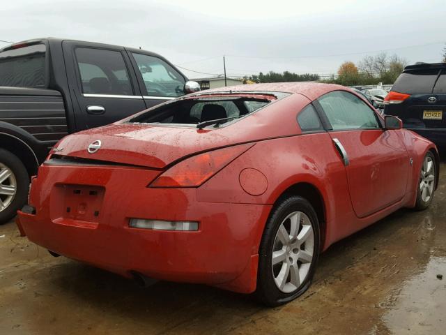 JN1AZ34EX5M655111 - 2005 NISSAN 350Z COUPE RED photo 4