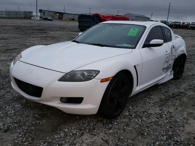 JM1FE17N450145410 - 2005 MAZDA RX8 WHITE photo 2