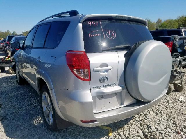 JTMZD32V275044696 - 2007 TOYOTA RAV4 SPORT SILVER photo 3