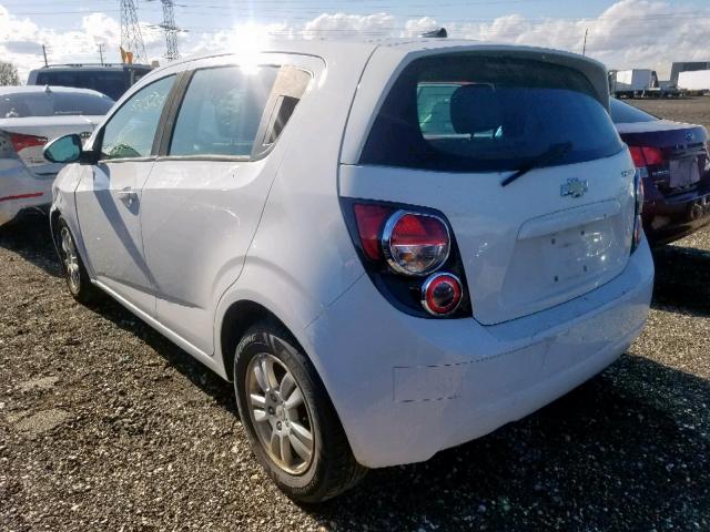 1G1JA6SH7C4107091 - 2012 CHEVROLET SONIC LS WHITE photo 3