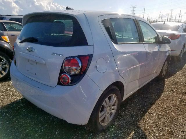 1G1JA6SH7C4107091 - 2012 CHEVROLET SONIC LS WHITE photo 4