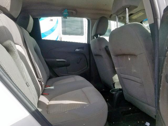 1G1JA6SH7C4107091 - 2012 CHEVROLET SONIC LS WHITE photo 6