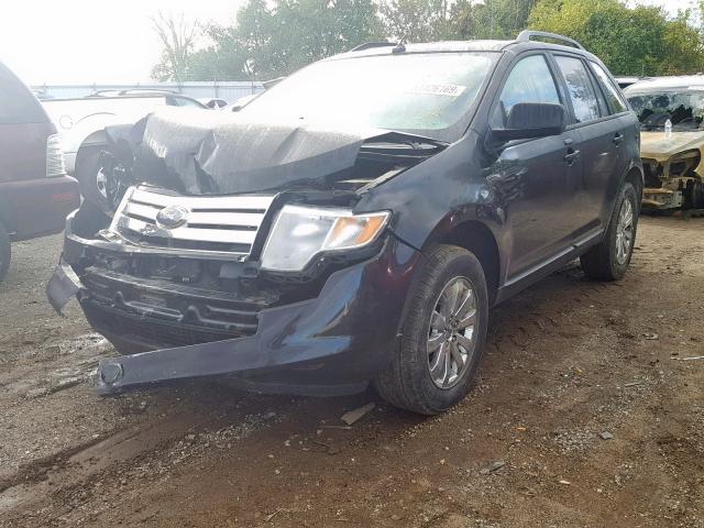 2FMDK48C98BA72497 - 2008 FORD EDGE SEL BLACK photo 2