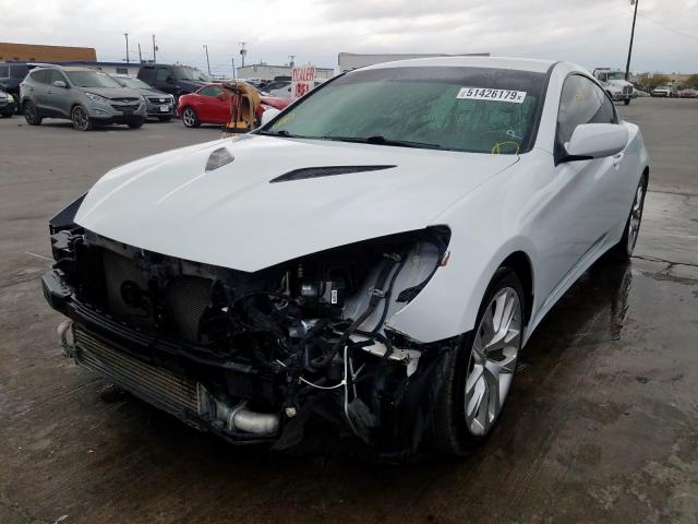 KMHHT6KD1EU117112 - 2014 HYUNDAI GENESIS CO WHITE photo 2