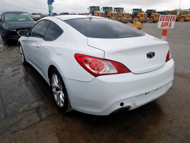 KMHHT6KD1EU117112 - 2014 HYUNDAI GENESIS CO WHITE photo 3