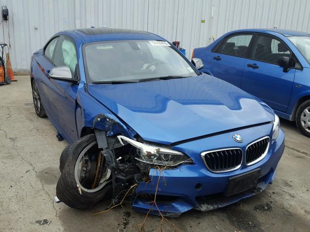 WBA1J7C52FV288887 - 2015 BMW M235I BLUE photo 1