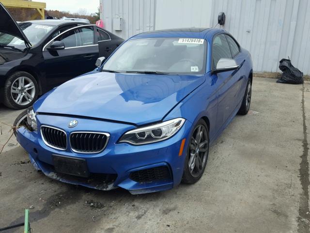 WBA1J7C52FV288887 - 2015 BMW M235I BLUE photo 2