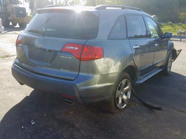 2HNYD28508H511762 - 2008 ACURA MDX SPORT GRAY photo 4