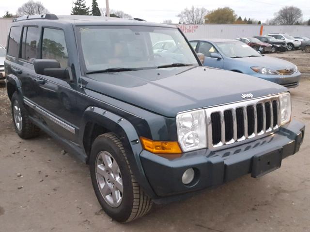 1J8HG58256C129465 - 2006 JEEP COMMANDER BLUE photo 1