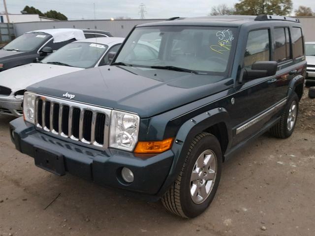 1J8HG58256C129465 - 2006 JEEP COMMANDER BLUE photo 2