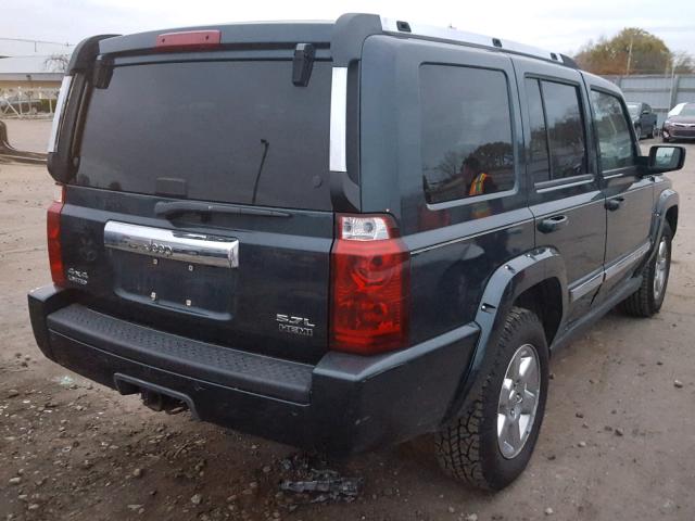 1J8HG58256C129465 - 2006 JEEP COMMANDER BLUE photo 4
