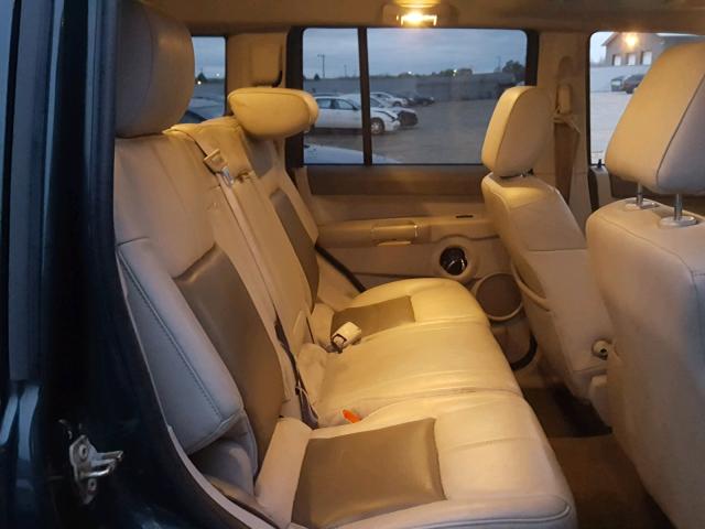 1J8HG58256C129465 - 2006 JEEP COMMANDER BLUE photo 6