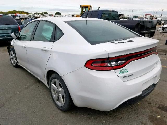 1C3CDFBB0GD660887 - 2016 DODGE DART SXT WHITE photo 3