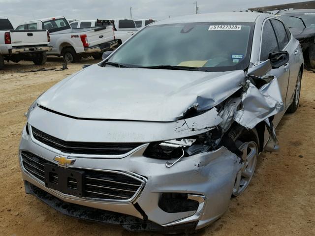 1G1ZB5ST6JF147078 - 2018 CHEVROLET MALIBU LS 银色 照片 2