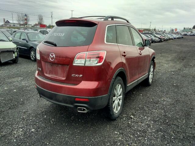 JM3TB28Y370100348 - 2007 MAZDA CX-9 RED photo 4