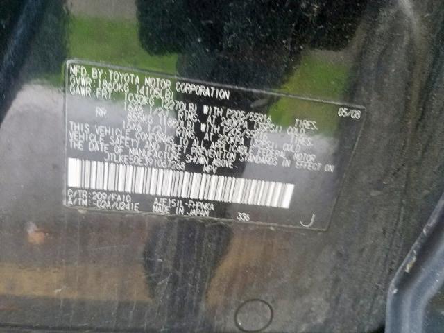 JTLKE50E391067268 - 2009 TOYOTA SCION XB 黑色 照片 10