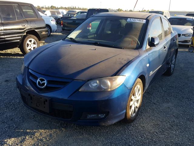 JM1BK324581795279 - 2008 MAZDA 3 S BLUE photo 2