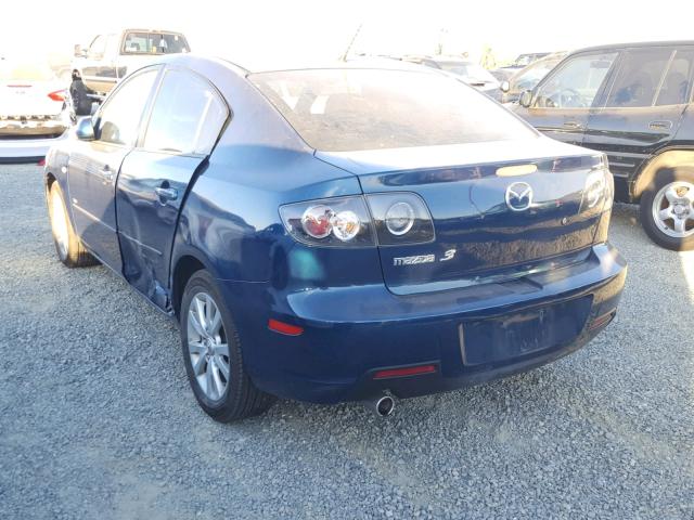 JM1BK324581795279 - 2008 MAZDA 3 S BLUE photo 3