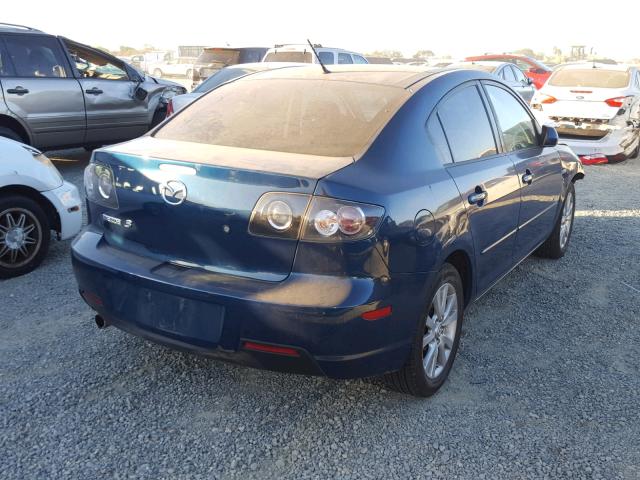 JM1BK324581795279 - 2008 MAZDA 3 S BLUE photo 4