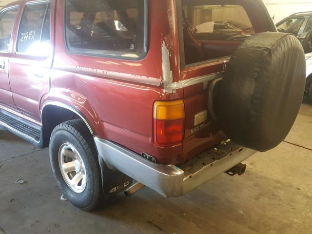 JT3VN39W6L0047204 - 1990 TOYOTA 4RUNNER VN RED photo 9