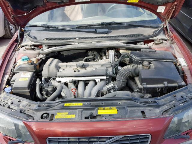 YV1RS61R522179137 - 2002 VOLVO S60 RED photo 7