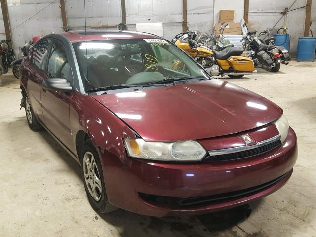 1G8AJ52F53Z162233 - 2003 SATURN ION LEVEL MAROON photo 1