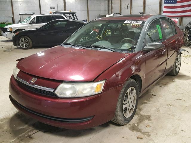 1G8AJ52F53Z162233 - 2003 SATURN ION LEVEL MAROON photo 2