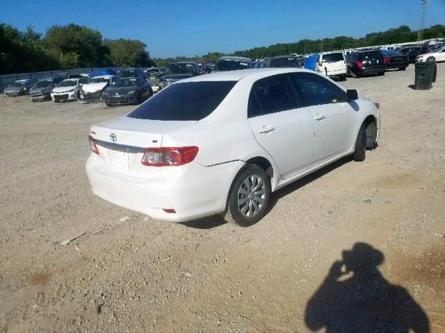 5YFBU4EE7DP103002 - 2013 TOYOTA COROLLA BA WHITE photo 4