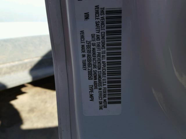 ZFBERFAB8H6E28850 - 2017 RAM PROMASTER 白色 照片 10