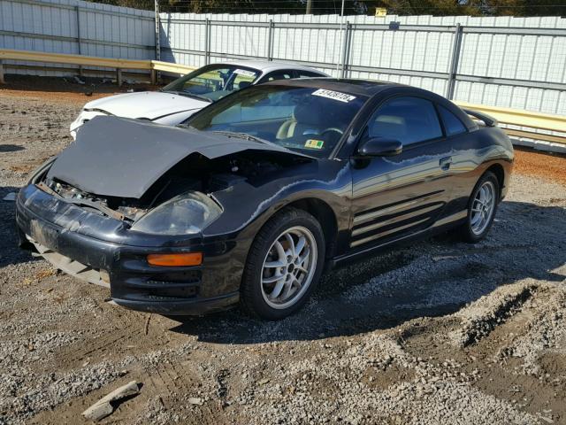 4A3AC54H32E039256 - 2002 MITSUBISHI ECLIPSE GT BLACK photo 2