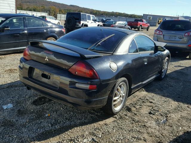 4A3AC54H32E039256 - 2002 MITSUBISHI ECLIPSE GT BLACK photo 4