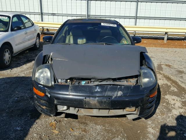 4A3AC54H32E039256 - 2002 MITSUBISHI ECLIPSE GT BLACK photo 9