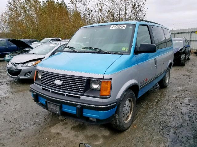 1GNDM19Z3RB125208 - 1994 CHEVROLET ASTRO BLUE photo 2