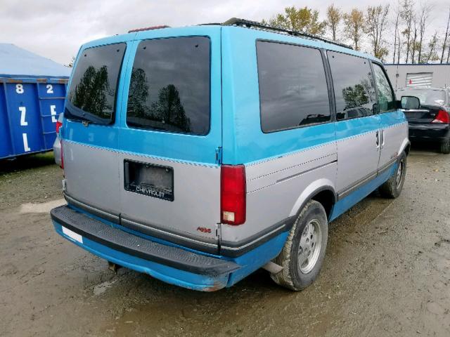 1GNDM19Z3RB125208 - 1994 CHEVROLET ASTRO BLUE photo 4