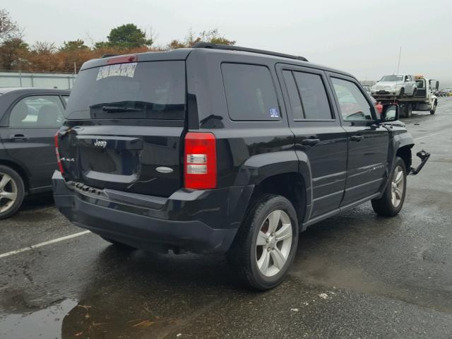 1C4NJRFB6ED892674 - 2014 JEEP PATRIOT LA BLACK photo 4