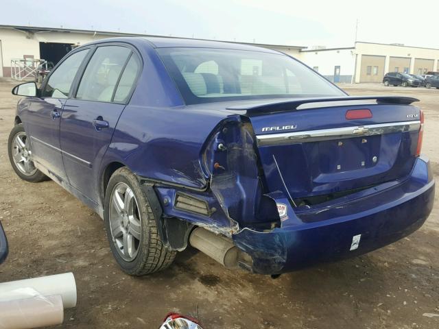 1G1ZU57N07F121153 - 2007 CHEVROLET MALIBU LTZ ლურჯი ფოტო 3
