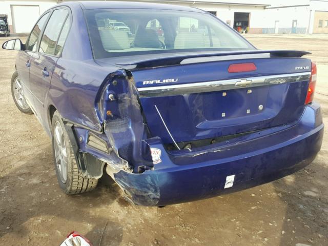 1G1ZU57N07F121153 - 2007 CHEVROLET MALIBU LTZ ლურჯი ფოტო 9