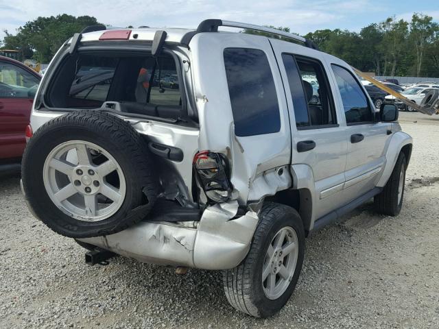 1J4GK58K27W506782 - 2007 JEEP LIBERTY LI SILVER photo 4