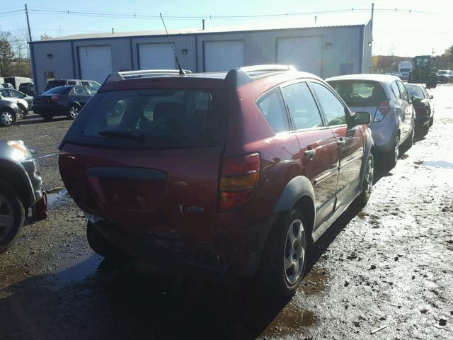 5Y2SL63895Z461981 - 2005 PONTIAC VIBE RED photo 4