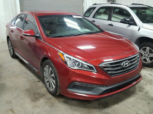 5NPE34AF9FH103985 - 2015 HYUNDAI SONATA SPO RED photo 1