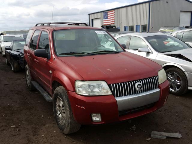 4M2CU571X6KJ10901 - 2006 MERCURY MARINER MAROON photo 1