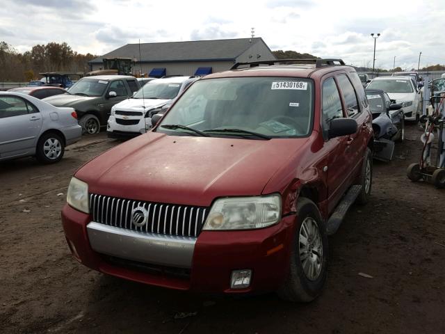 4M2CU571X6KJ10901 - 2006 MERCURY MARINER MAROON photo 2