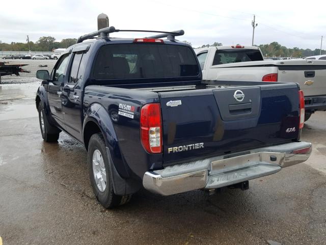 1N6AD07W97C413348 - 2007 NISSAN FRONTIER C BLUE photo 3