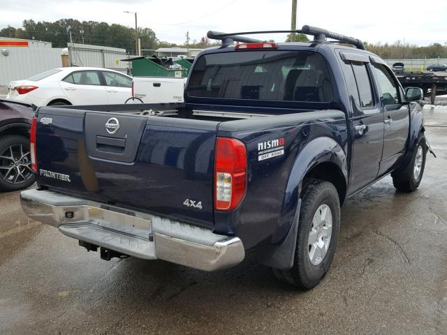 1N6AD07W97C413348 - 2007 NISSAN FRONTIER C BLUE photo 4