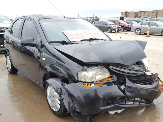 KL1TD56646B532852 - 2006 CHEVROLET AVEO BASE Қара фото 1