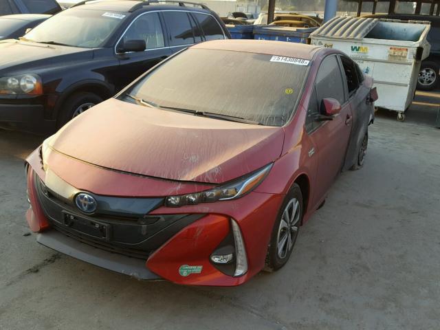JTDKARFP9H3016089 - 2017 TOYOTA PRIUS PRIM წითელი ფოტო 2