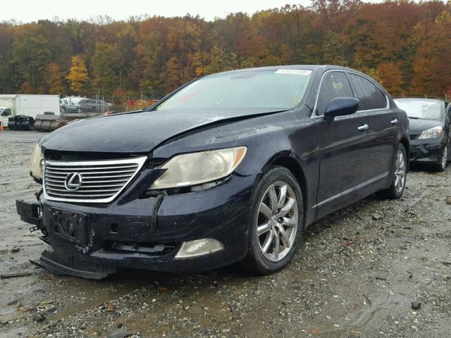 JTHGL46F375004435 - 2007 LEXUS LS 460L BLUE photo 2